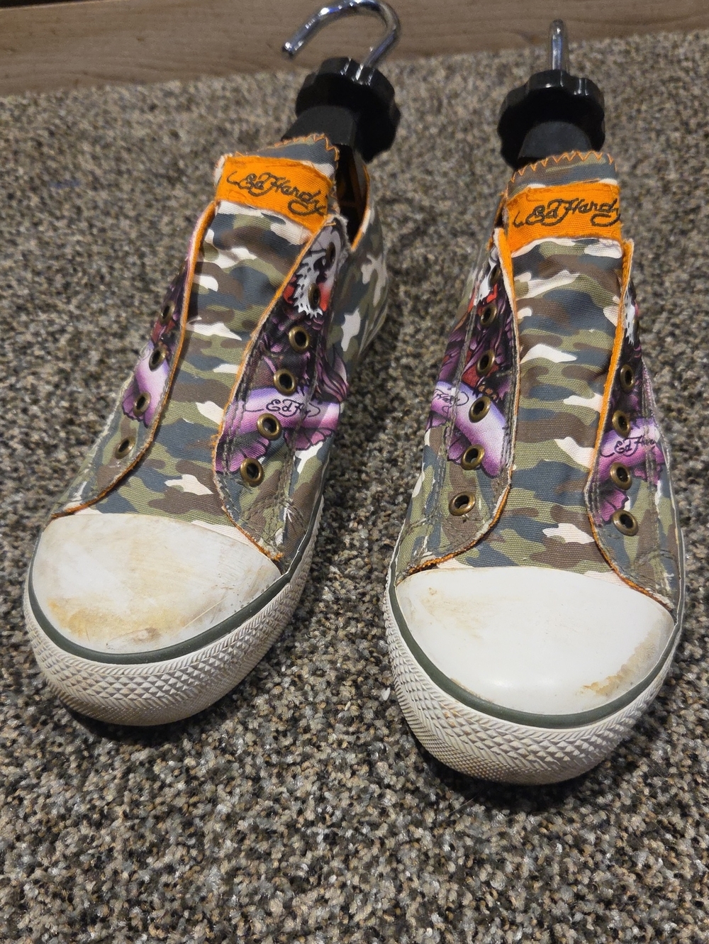 Ed Hardy Camo Eagle Tattoo Slip On Sneakers Mens 12